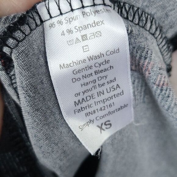 LuLaRoe Julia XS 2/4 Black Abstract Pokeball Knee Length Stretch T-Shirt Dress - Picture 5 of 11